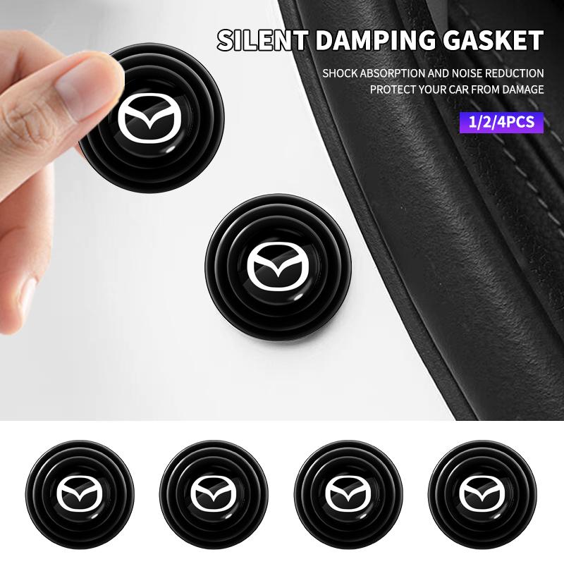 1/2/4pcs Car Door Anti-collision Shock Silicone Pad Stickers For Mazda 3 CX3 CX4 CX5 CX7 CX8 CX9 Atenza Axela Car Styling