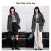 Women's Wool Blend Boucle Stand Collar Coat