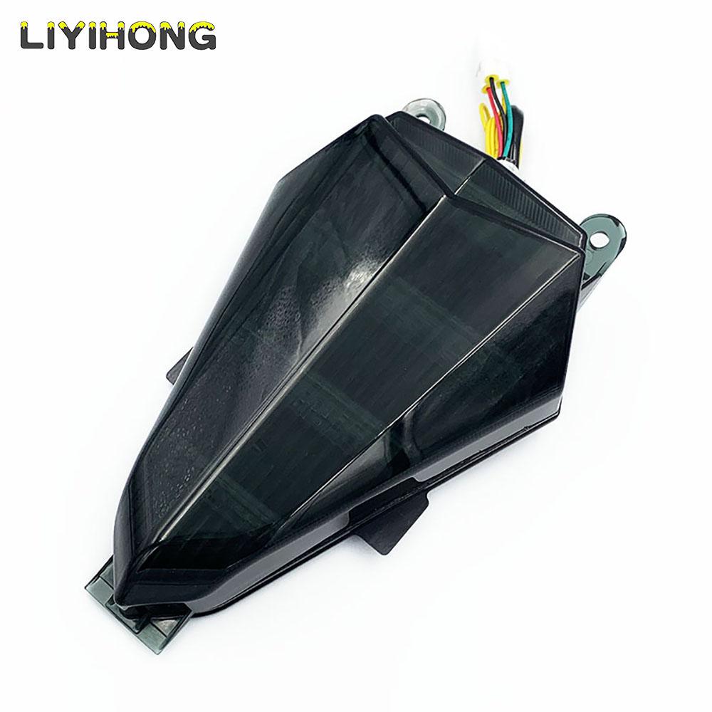 Для Yamaha YZF R6 2006 2007 Задний фонарь Задний стоп-сигнал Тормоз Поворотники Интегрированный светодиодный свет Smoke 1