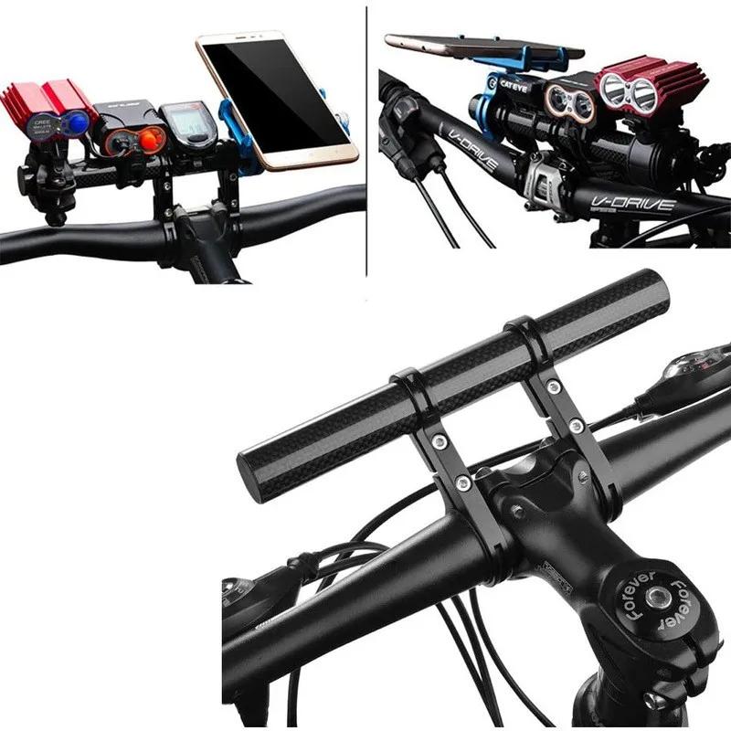 20CM Aluminum Alloy Bike Handlebar Extender Mount Mountain MTB Bicycle Cycling Headlight Bracket Lamp Holder Riding Accessories