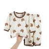 Korean Style Kids' Summer Cotton Pajama Set for Boys and Girls