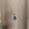 Mermaid Tears~ Temperament Niche Versatile Blue Water Drop Pendant Necklace Women's Fashion Premium Clavicle Chain
