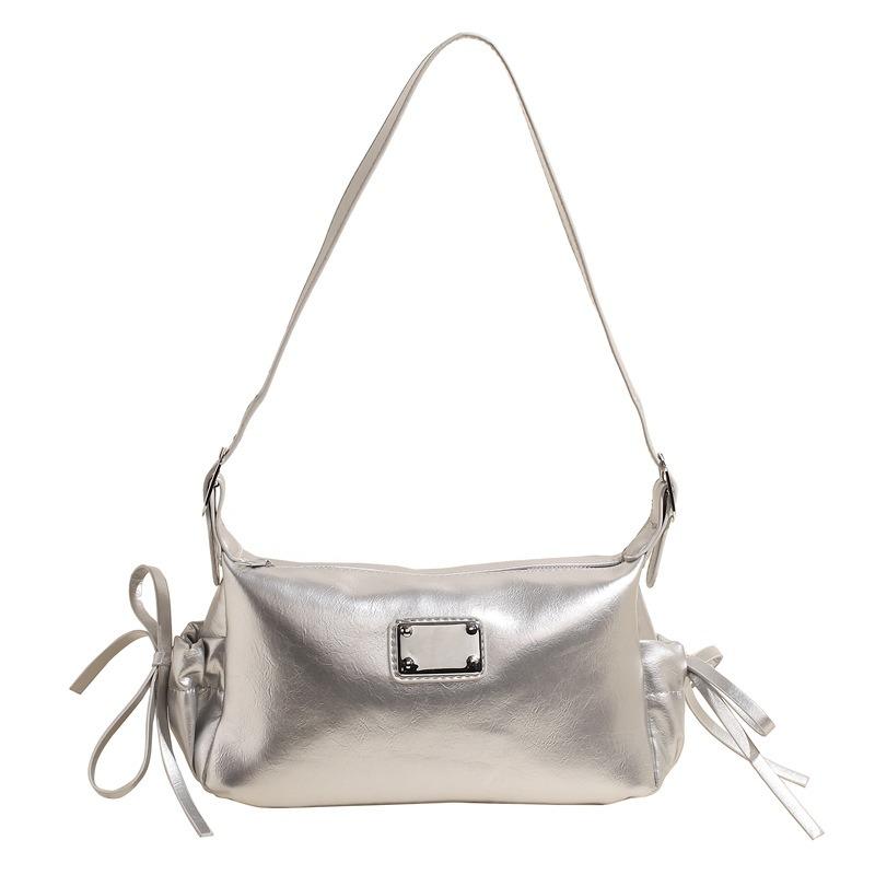 Light Luxury Soft Leather Bag Women's Spring New Casual Commuter Pillow Bag High-end Texture Fashion Shoulder Armpit Bag