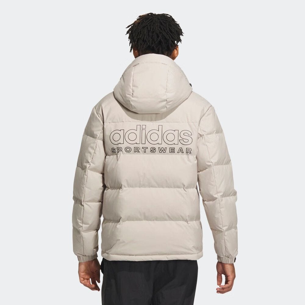 adidas Down Jackets Men's Ecru Hooded Moderate Other IW0780