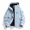 Men's Women's Enhanced Waterproof Jackets Outdoor Sports Heat-Sealed Seams Windbreaker Unisex Hiking Climbing Rain Coat