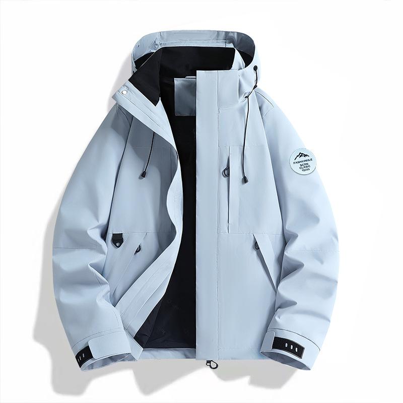 Men's Women's Enhanced Waterproof Jackets Outdoor Sports Heat-Sealed Seams Windbreaker Unisex Hiking Climbing Rain Coat