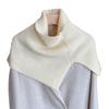 Women Shawl Scarf High Collar Side Split Design Windproof Warm Fabric Fake Collar Outdoor Lightweight Shawl Wrap