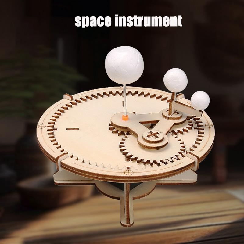 

Aerospace Model Solar Lunar Exploration Vehicle Children s Diy Hand-Assembled Model Diy 3D Wooden Puzzle Science Education Toys