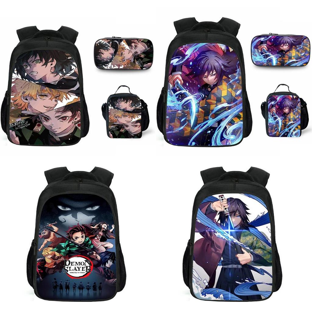 Large Capacity Demon Slayer Kimetsu No Yaiba Backpack With Durable Material And Stylish Design