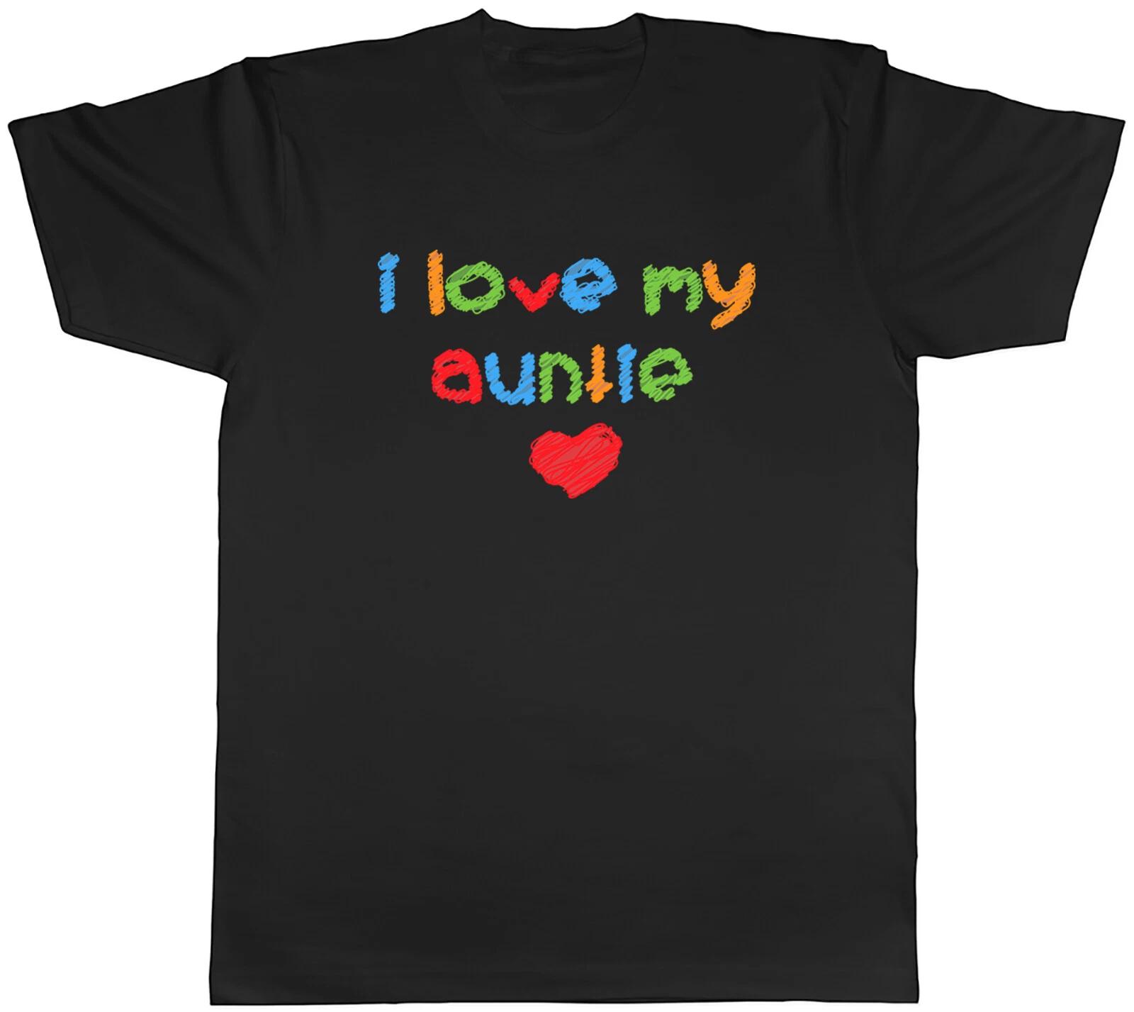 I Love My auntie Mens Unisex T-Shirt Tee M