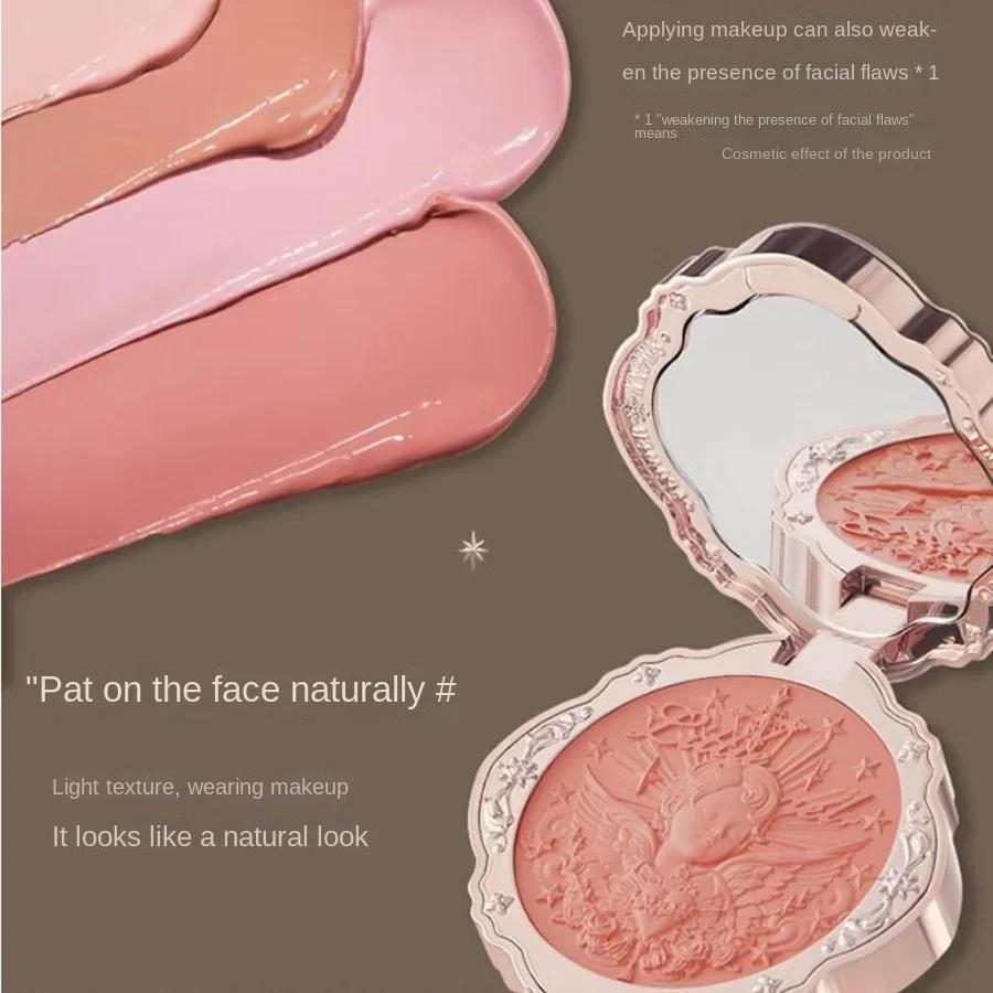 Flower Knows Little Angel Blushes Lehký, hladký, dlouhotrvající celodenní zvýrazňující make-up na obličej Korejský krém na tvářenky