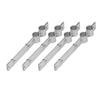 U Tube Clamp 4 Sets Aluminized Zinc Corrosion Resistant Durable Water Pipe Clamp for Chicken Farm Hennery