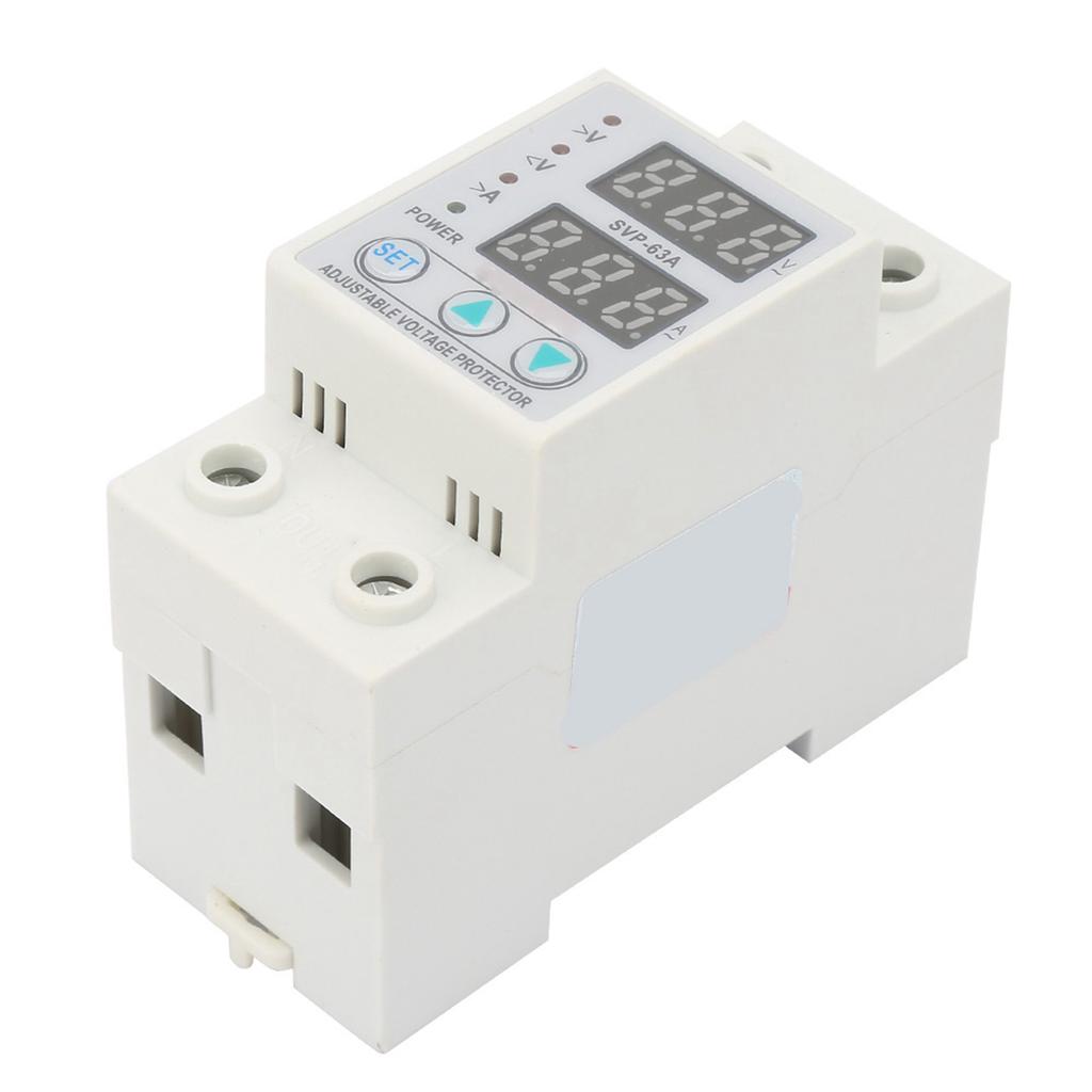 Dvojitý LED displej Jednofázový nastavitelný napěťový proudový chránič AC230V 63A