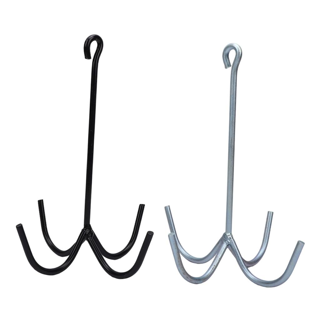 2PCS 4 Prong Tack Hooks Heavy Duty Horse Tack Cleaning Storage Hook for Stable Barns Trailer