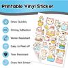 Premium Printable Clear Vinyl Sticker Paper for Inkjet Printers,30 Sheets Transparent Paper of A4 Size(297 X 210mm) DIY Personalized Self-Adhesive