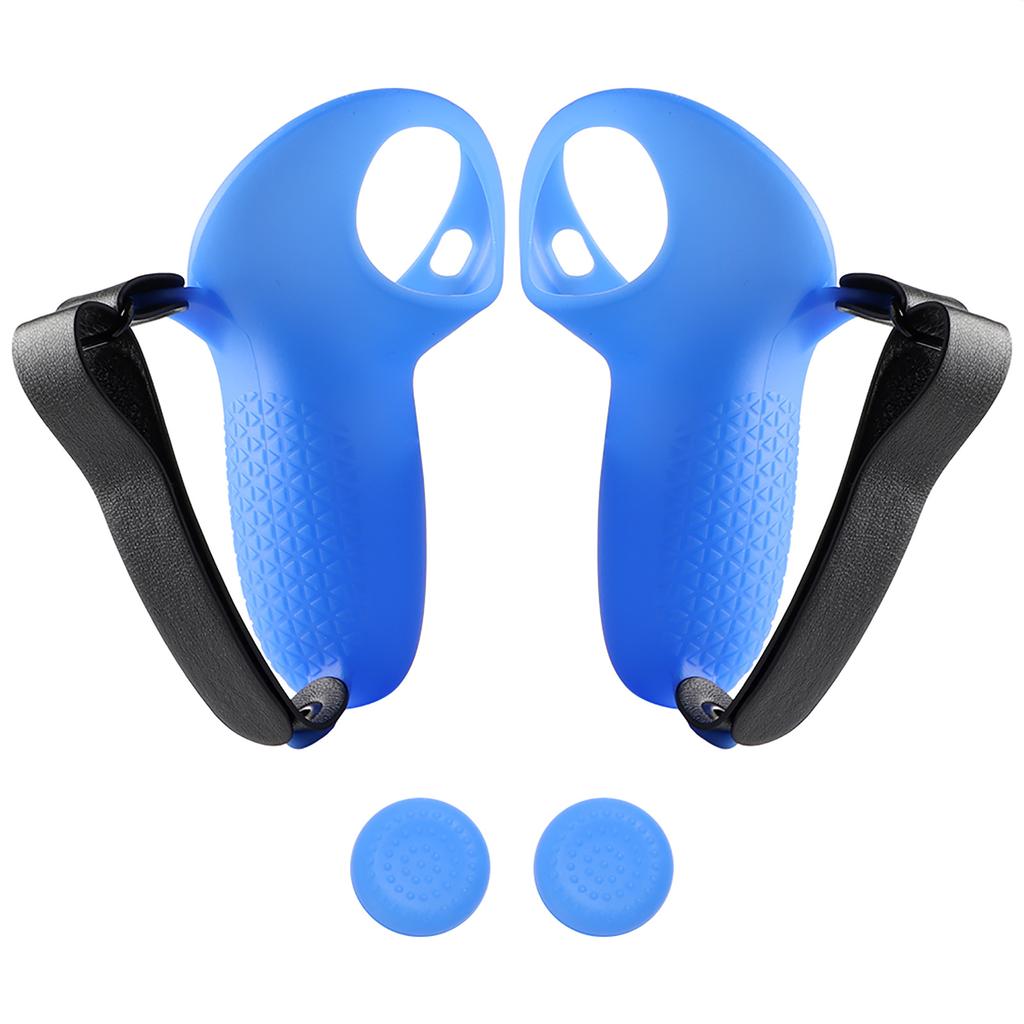 1 Set Silicone Sleeve Case with Joystick Caps for Q 3 VR Headset Touch Controller Comfortable Gaming Accessory