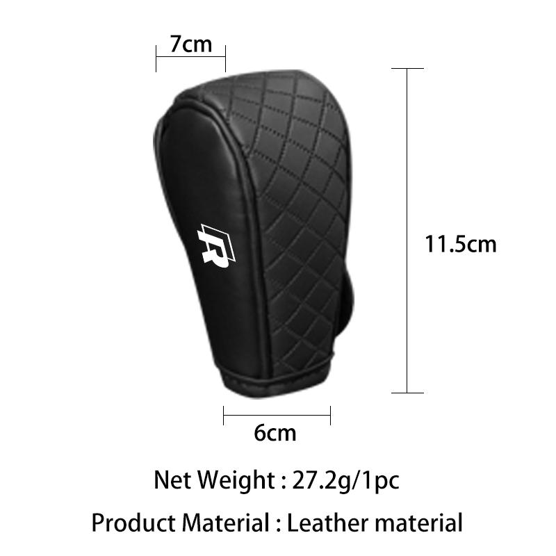 Car Checkered Non-slip and Durable Leather Gear Shift Protector For Volkswagen VW Scirocco Jetta Beetle GTI Passat POKIJMNU Sharan Touran