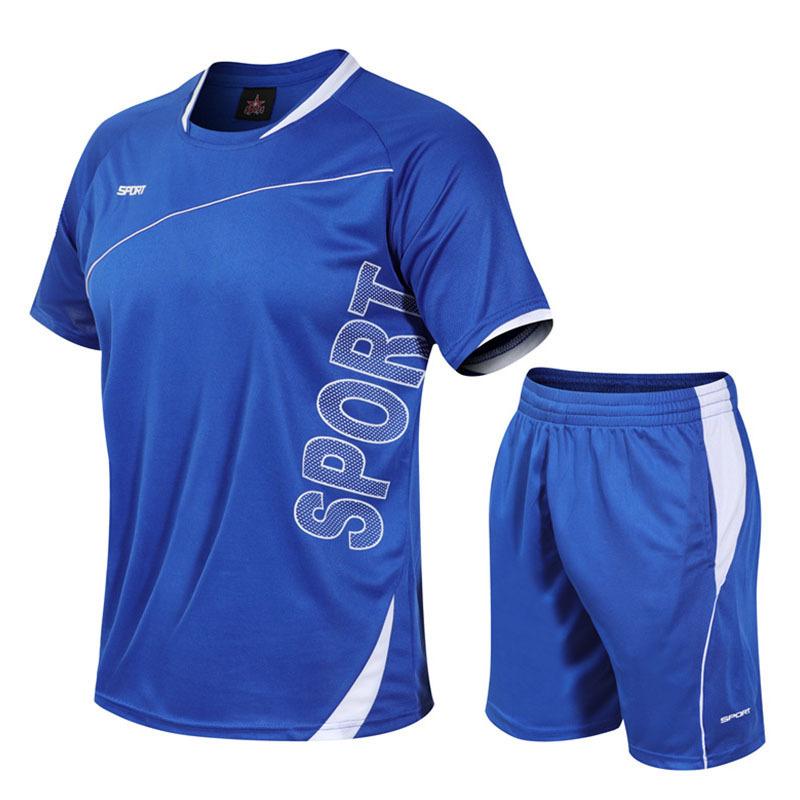 Ensemble Sport d'Été pour Homme T-shirt Respirant à Séchage Rapide et Short Ensemble Deux Pièces