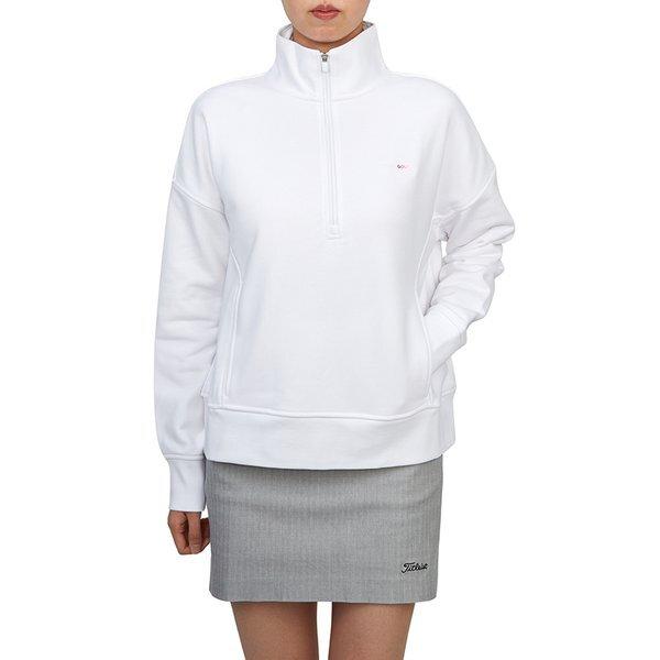 Zippor Golfwear Donna S Maglia a Manica Lunga con Mezza Zip Glm000011 Sno