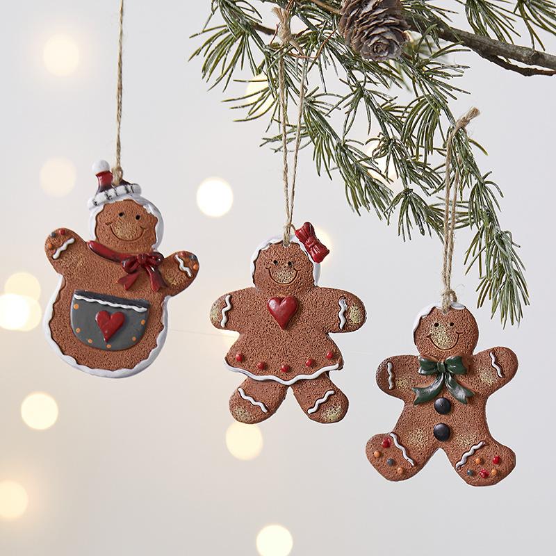 Christmas Day Decoration Gingerbread Doll Pendant Christmas Tree Gingerbread Doll Christmas Ornament Accessories
