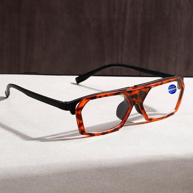 Flip Cover Presbyopia Eyeglasses Anti Blue Light Reading Glasses for Men Women +1 0 To +4 0 Diopter