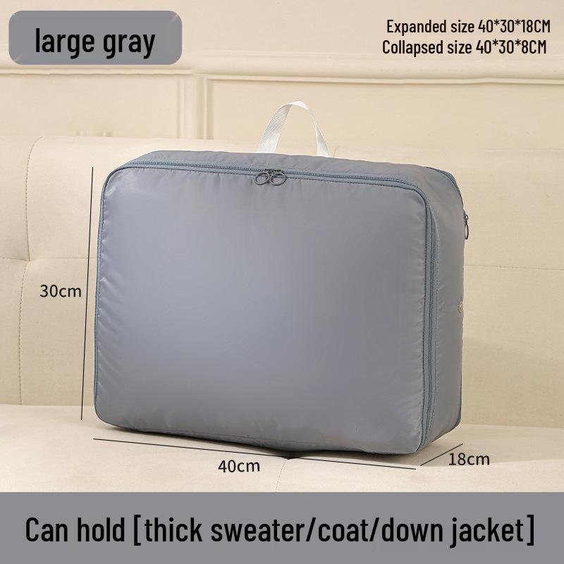 

Расширяемая двухслойная водонепроницаемая сумка для одежды для путешествий и домашнего хранения Large [40*30*18CM]