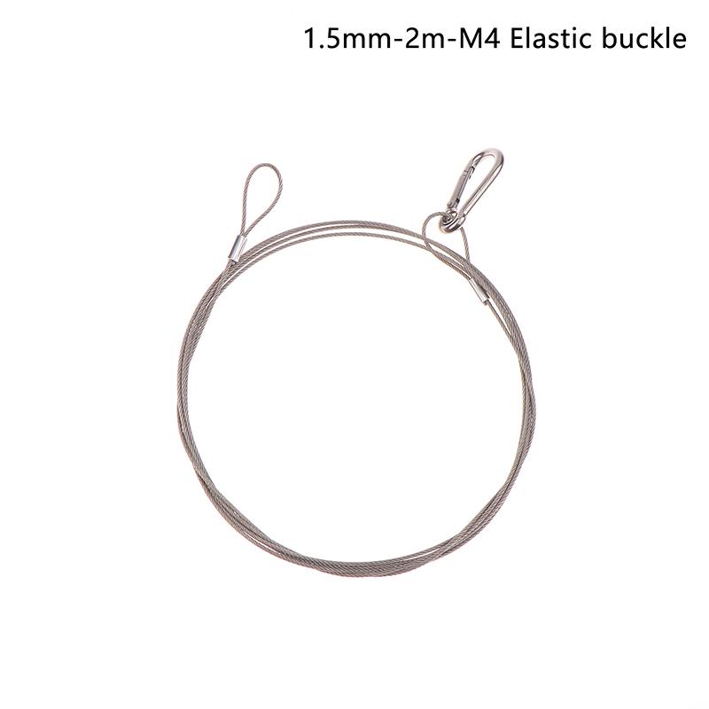 4Pcs/Lot Flexible Thin Black 1.5/2/3Mm Cable Safety Steel Lock Wire Safe Rope Locks Led Par Light Duty Quick Release Pin