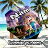 Custom Name Personalized Gamer Craft Print Umbrella, Auto Open Close, 8‑Rib Sturdy Frame, Commute Camping Hiking Use, Birthday Gift