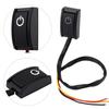Car Paste Type Switch, DC 12V 200mA Paste Type ON/Off Button Switch Black