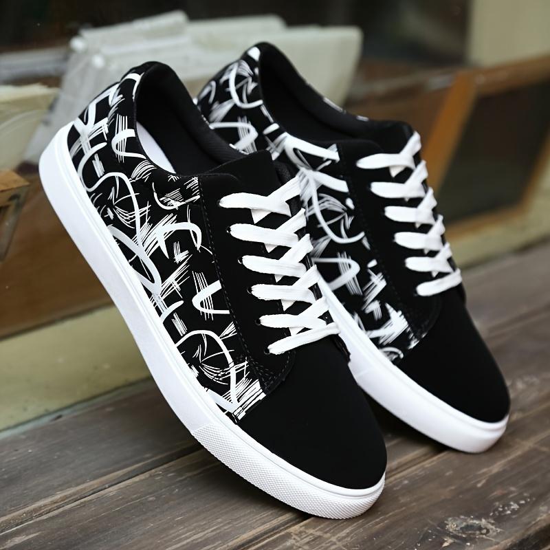 Men'S Stylish Low-Top Skate Shoes with a Street Fashion Vibe, Featuring Comfortable, Non-Slip Laces, Perfect for Outdoor Activities
