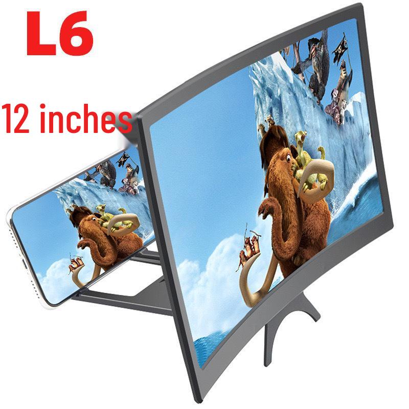 12-inch Ultra-Clear Curved Phone Screen Magnifier with Holder