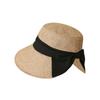 Solid Color Summer Sun Hat Bowknot Bucket Hat Portable Sunscreen Visor Cap  Travel