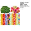 70 Stück Hawaiianische Leis Luau Party Dekoration Künstliche Tropische Palmblätter Hibiskus