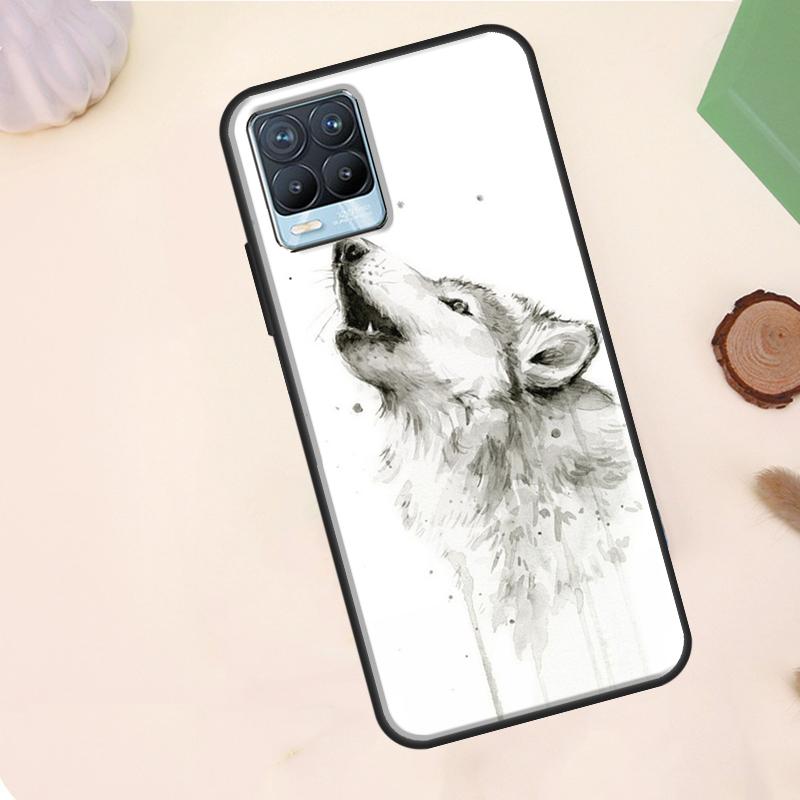 

Animal Wolf Case For Realme C75 C63 C61 C55 C51 C53 C35 C65 C67 C71 11 12 13 14 15 Pro Plus GT6 GT7 Pro Realme GT6