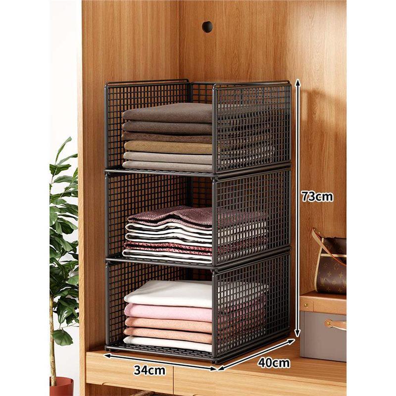 Organizator szaf: Warstwowe przegródki do przechowywania ubrań