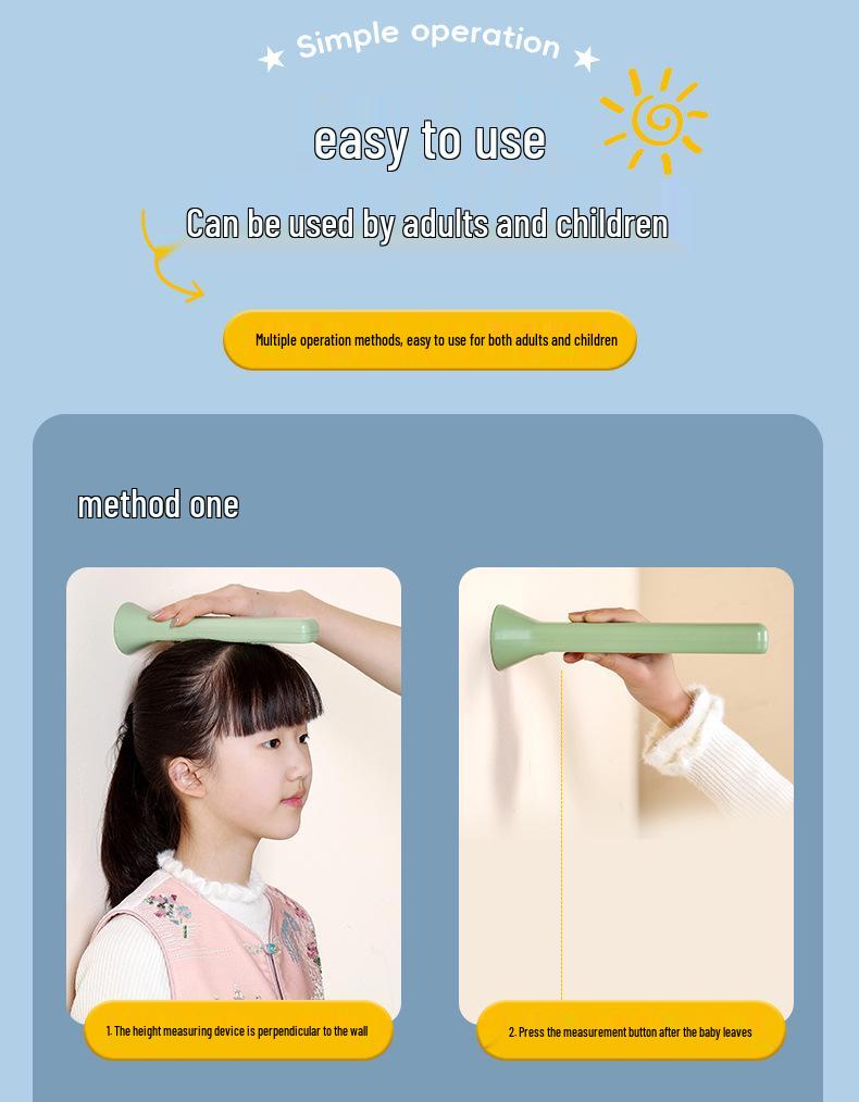 Portable Mini Ultrasonic Precision Height Measurer for Children