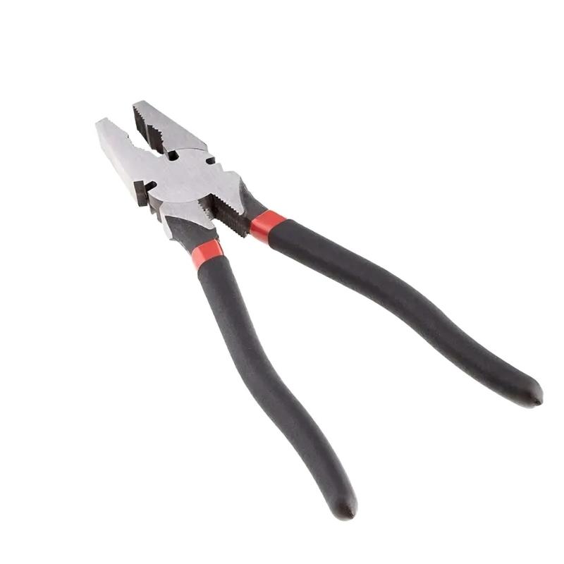 Multipurpose Hand Tool 10/12 Inch Carbon Steel Fence Pliers Wire Cutters With Anti Slip Grip For Industrial And Home Use