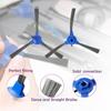 10 Pack Replacement Side Brushes Cleaning Tool Easy Installation Sweeper Part Suitable for 11S 30C Robot Vacuum Cleaner
