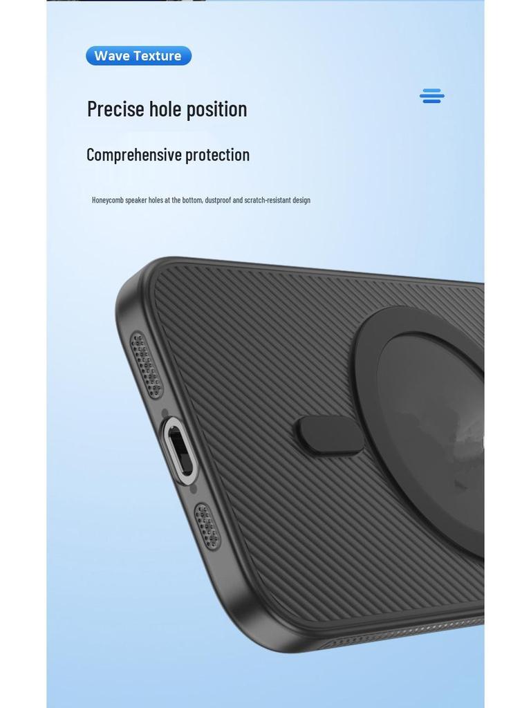 Compatible Magnetic Phone Case for iPhone 16, 16 Pro Max, 15 Pro, 14, 13 - Transparent and Simple Design.