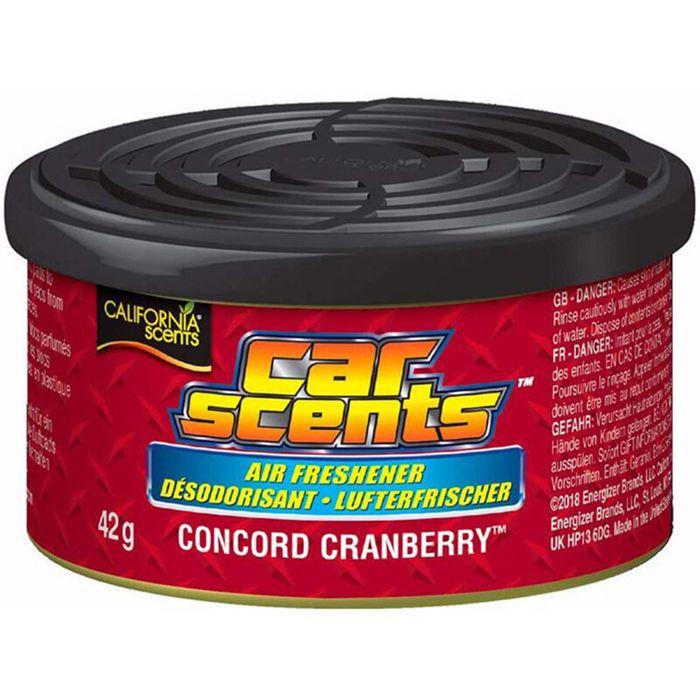 Désodorisant - California Scents - Concord canneberge - 42 grammes - Voiture - Bordeaux