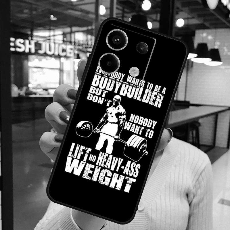 

Bodybuilding Gym Fitness Case For Xiaomi Redmi Note 14 Pro 10 11 12 13 15 Pro Plus Redmi 15 10C 12C 13C 14C 15C Cover Redmi 10