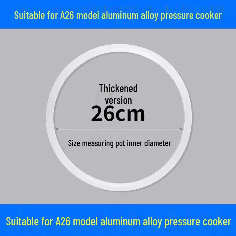 Universal Silicone Pressure Cooker Gasket, Old-fashioned Seal, 20/22/24/26cm Sizes.