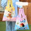 Nylon Cartoon Eco Bag Kawaii Supermarket Storage Bag Grocery Bag Foldable Shopping Bag  Women