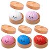 Dumpling Fidget Toy Bun with Food Steamer Stretchy Desk Toys Birthday Party Favors Gifts for Kids and Adults