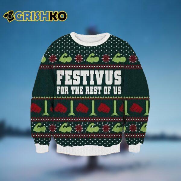 Seinfeld Ugly Christmas Sweater BG Unisex T-Shirt S