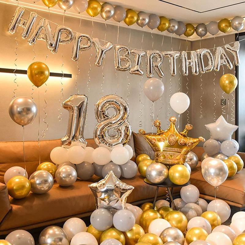 Balon Stea de Aluminiu: Decorațiune auto-etanșantă cu heliu pentru zile de naștere și nunți