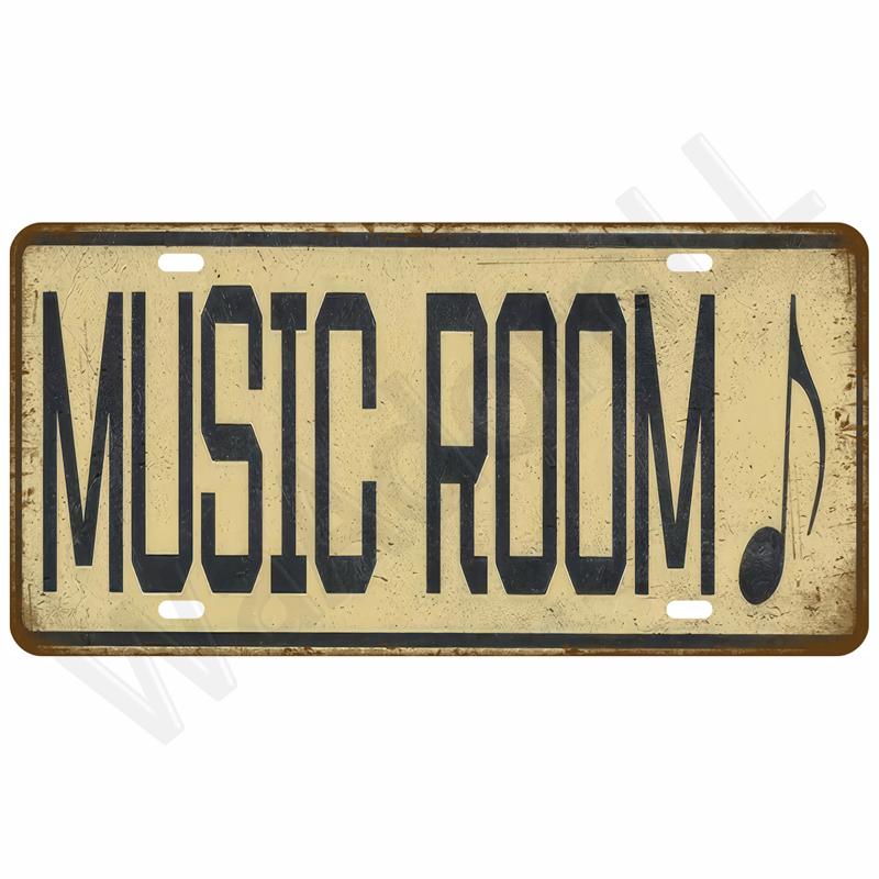 Vintage Metal Plate Tin Sign Plates Bar Retro Metal Sign Wall Art Mural Aesthetic Room Home Decor Items Poster Garage Decoration