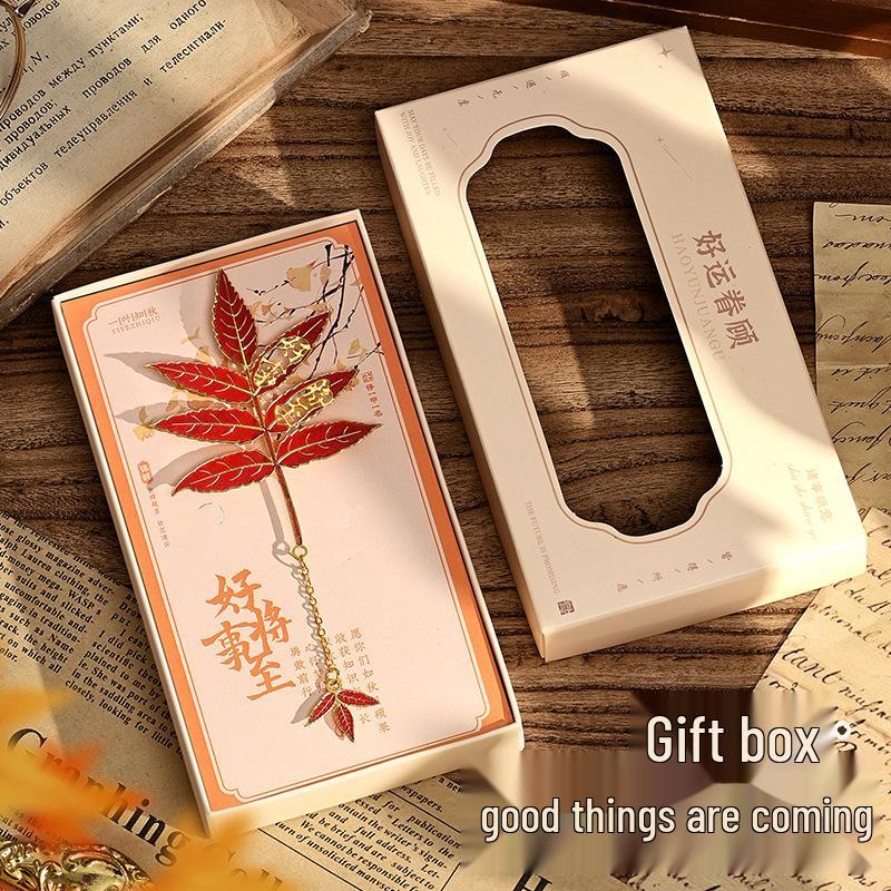 Exquisites Retro Ginkgoblatt Metalllesezeichen - Das perfekte kulturelle Geschenk für Studenten