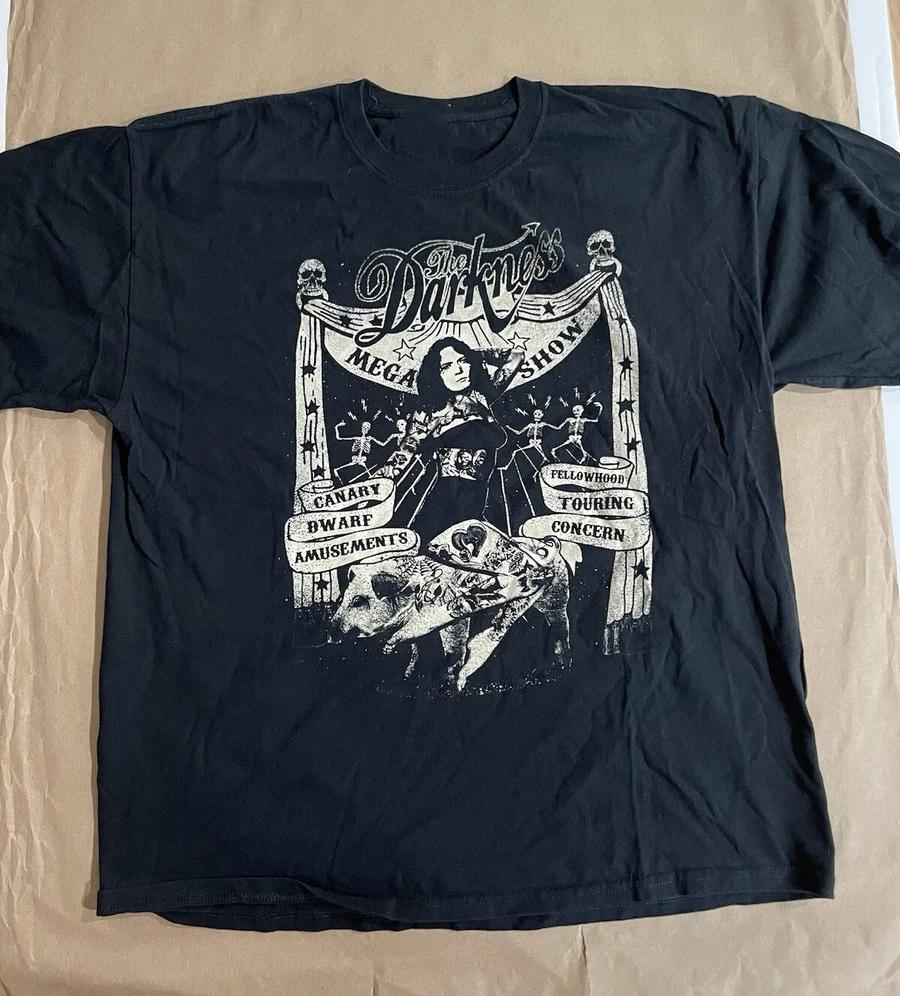 VTG The Darkness Band Live In Tour Heavy Cotton Black T Shirt S-5XL TR819 L