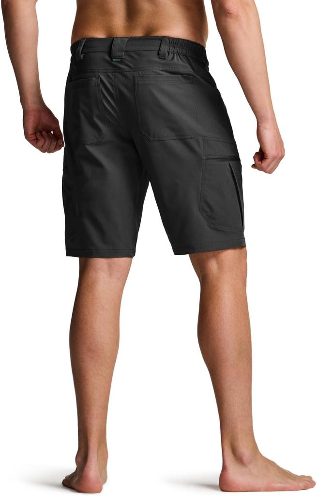 CQR Cargo Taktiska Löst Sittande Sommar Arbetskläder Herrshorts, Andningsbara, Svettabsorberande, Snabbtorkande, Lättviktiga, Passform, Byxor, Vandring, Camping,